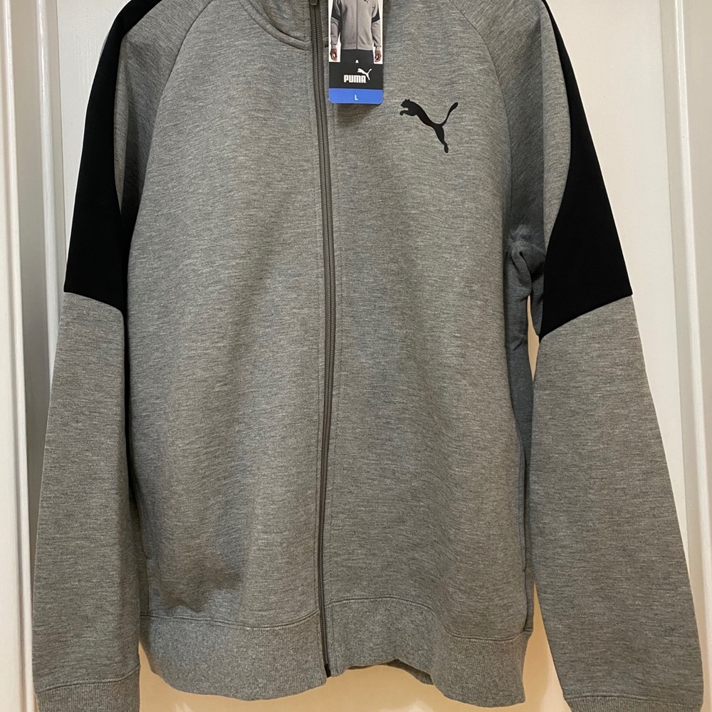 Gray Puma track jacket
